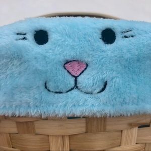 Easter Bunny basket Blue Plush Lining